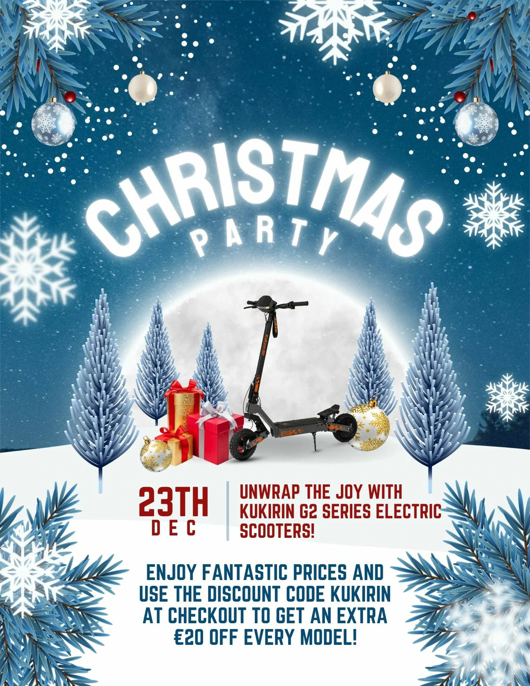 Christmas Special: Unwrap the Joy with KuKirin G2 Series Electric Scooters! 🛴🎄